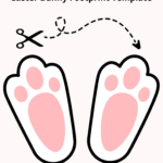 How To Make Bunny Footprints For Easter | Free Easter Bunny Within Printable Easter Bunny Paw Prints