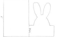 How To Make Cute Easter Bunny Cards | Creative Art And Craft For for Easter Card Printable Template