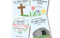 Kids Printable Christian Easter Cards | Religious, Bible Easter for Printable Religious Easter Cards to Make