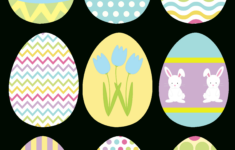 Make Your Own Hanging Easter Egg Decorations - Free Printable intended for Decorate An Easter Eggs Printable