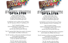 M&amp;M Easter Poem For Kids [Free Printable] Short Religious Rhyming in Free Printable Religious Easter Poems