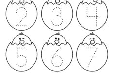 Number Tracing Easter Worksheet (1-10). Teachersmag throughout Printable Easter Eggs Numbers