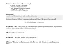 "O Come Emmanuel": A Nativity Play Script Pdf regarding Free Easter Play Scripts For Adults Printable