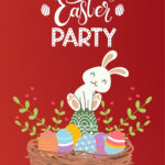 Page 13   Free Customizable, Printable Easter Poster Templates | Canva For Printable Happy Easter Poster