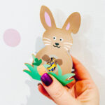 Printable Bunny Easter Egg Holder Template ⋆ Extraordinary Chaos Throughout Printable Easter Eggs Holders