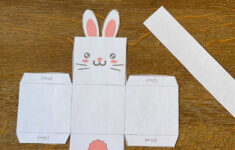 Printable Easter Bunny Basket with Printable Easter Bunny Baskets