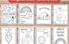 Printable Easter Cards To Color | Religious Easter Cards inside Printable Religious Easter Cards To Make