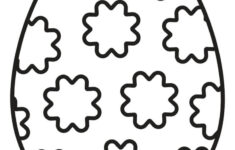 Printable Easter Egg Template And Colouring Page Pdf inside Printable Full Page Easter Eggs Template