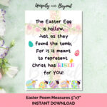 Printable Easter Poem, Easter Poem, Easter Poem For Kids, Easter With Free Printable Religious Easter Poems