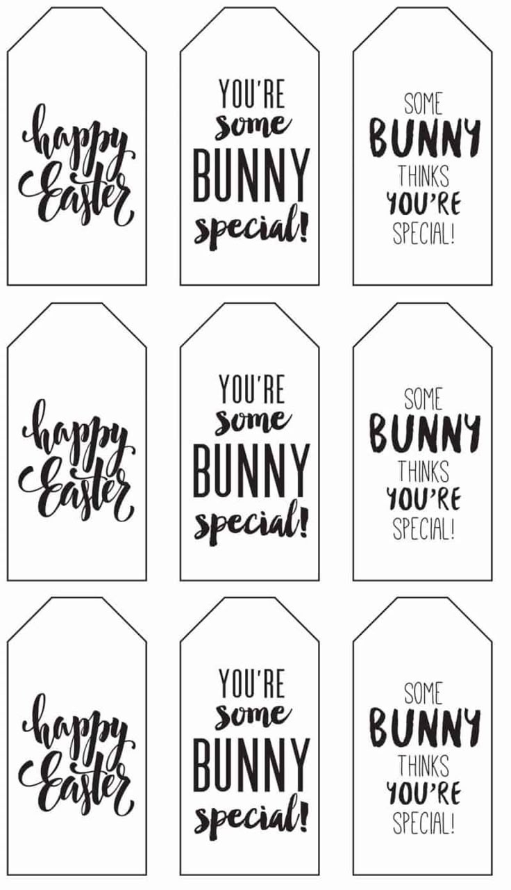 Printable Little Easter Gift Tags Make Cute Favors! for Cute Printable Easter Tags