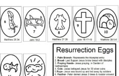 Resurrection Eggs with regard to Resurrection Easter Eggs Printable