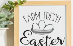Simple &amp; Beautiful Printable Easter Sign • Crafting My Home within Printable Happy Easter Sign