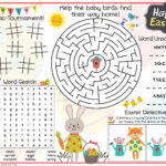 Southern Mom Loves: Printable Easter Game Placemats For Your Kids Throughout Easter Placemats Printable