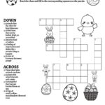 Springtime Easter Themed Crossword Puzzles • Beeloo Printable Inside Easter Bunny Puzzles Printable