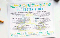 The Easter Story Snack Mix (Free Printable!) - Mindymakes for Easter Story Snack Mix Free Printable
