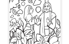 The Garden Tomb Easter Coloring Page throughout Free Printable Jesus Easter Coloring Pages
