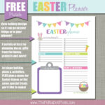 The Polka Dot Posie: Free Easter Printables! Inside Free Easter Planner Printable