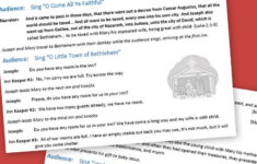 The Savior'S Birth: A Nativity Skit Script With Music – Free intended for Free Easter Play Scripts For Adults Printable