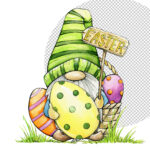 Watercolor Clip Art, Easter Bunny Gnome Sublimation Design Intended For Printable Easter Clip Art