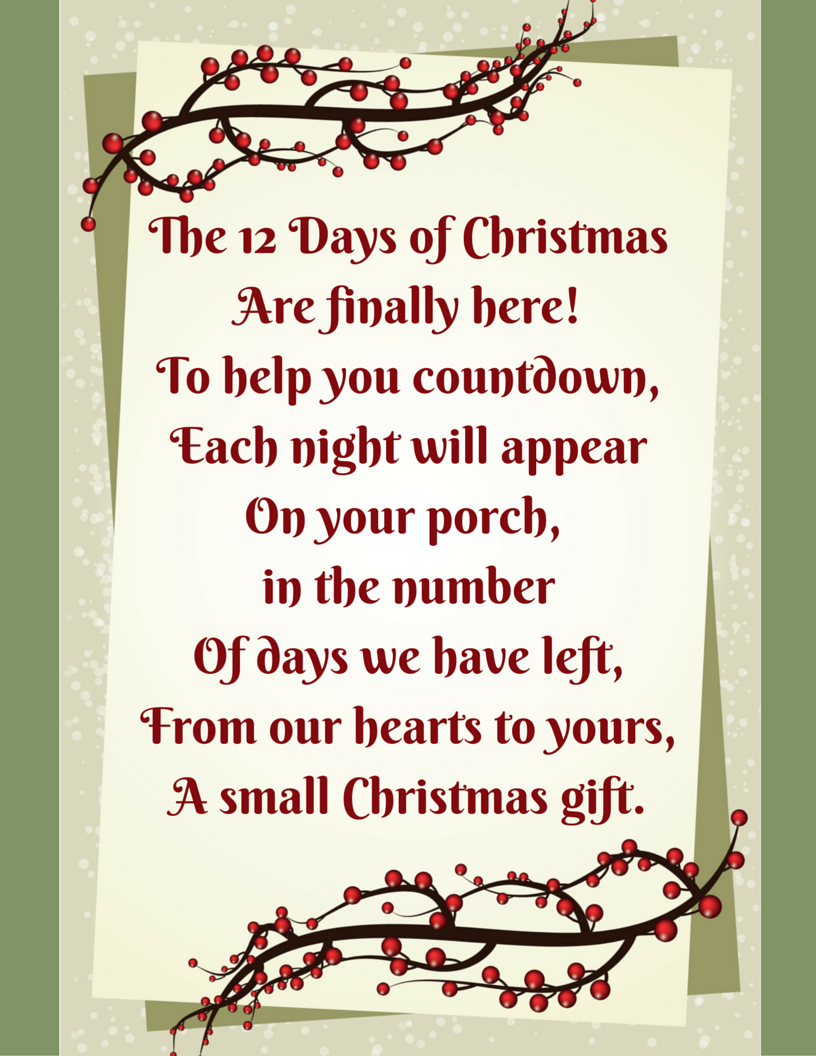 12 Days Of Christmas Made Easy