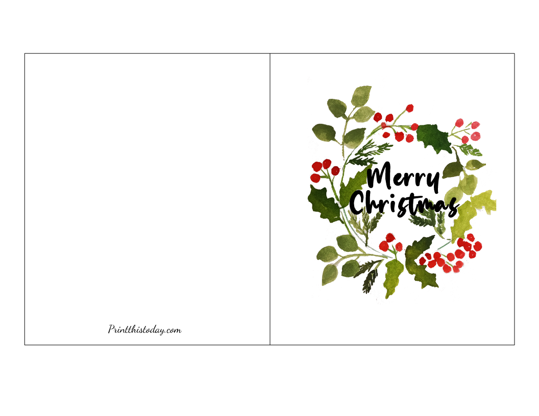 20 Free Printable Christmas Cards For Everyone 20 Free Printable Christmas Cards For Everyone