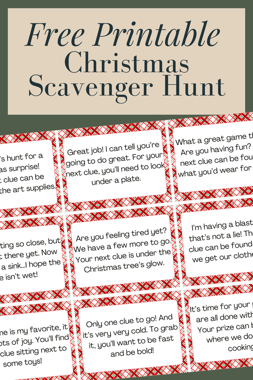2023 Christmas Scavenger Hunt