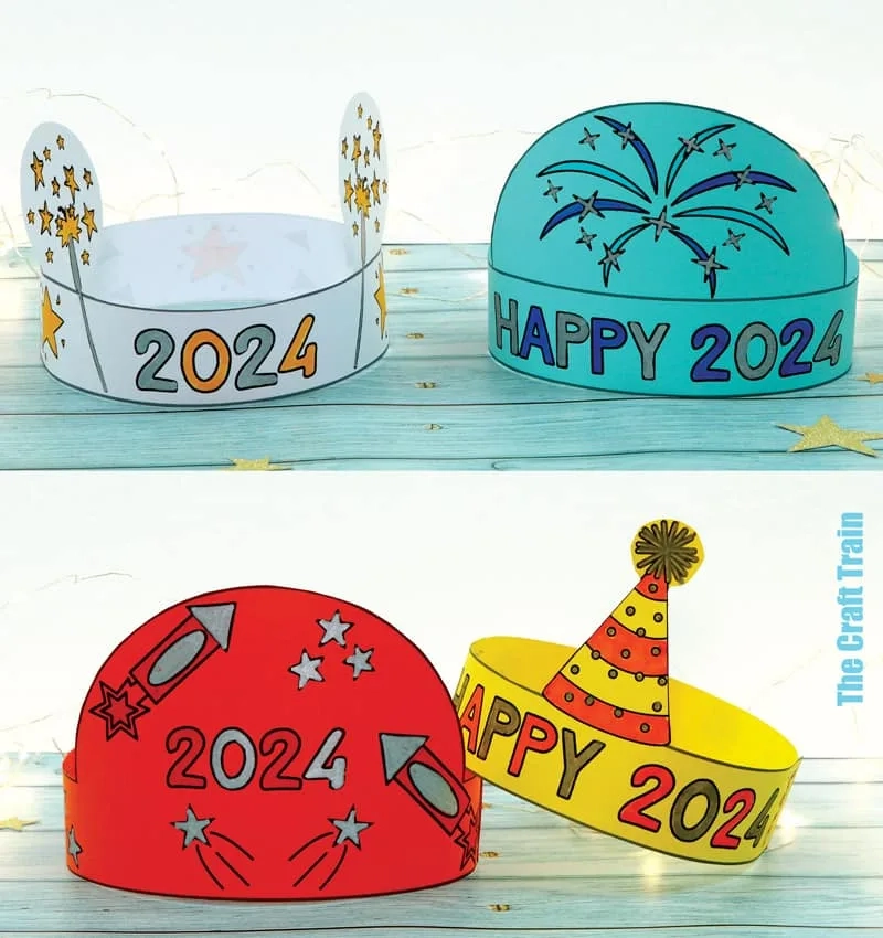 2024 New Year Party Hats