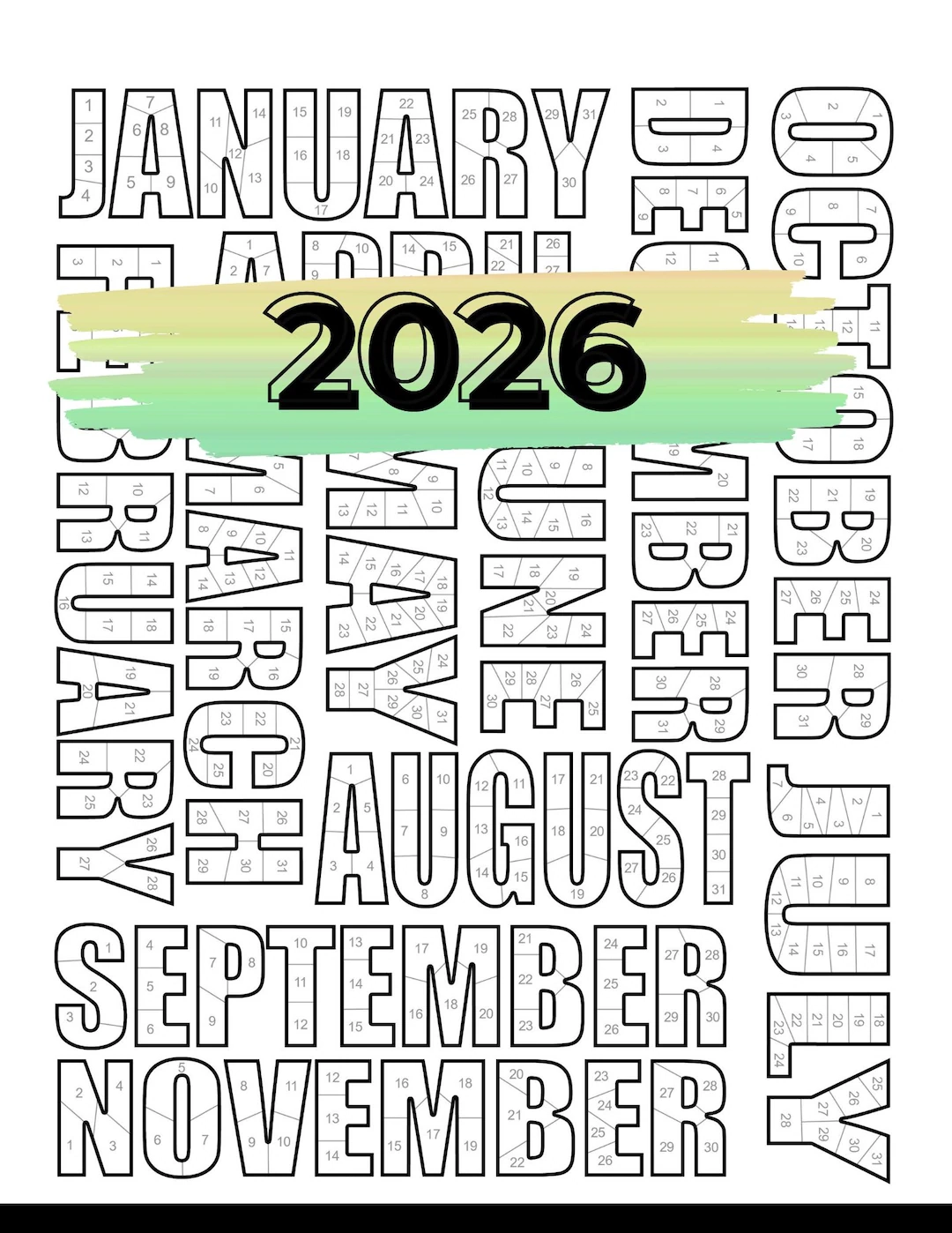 2026 Workout Tracker Printable Fitness