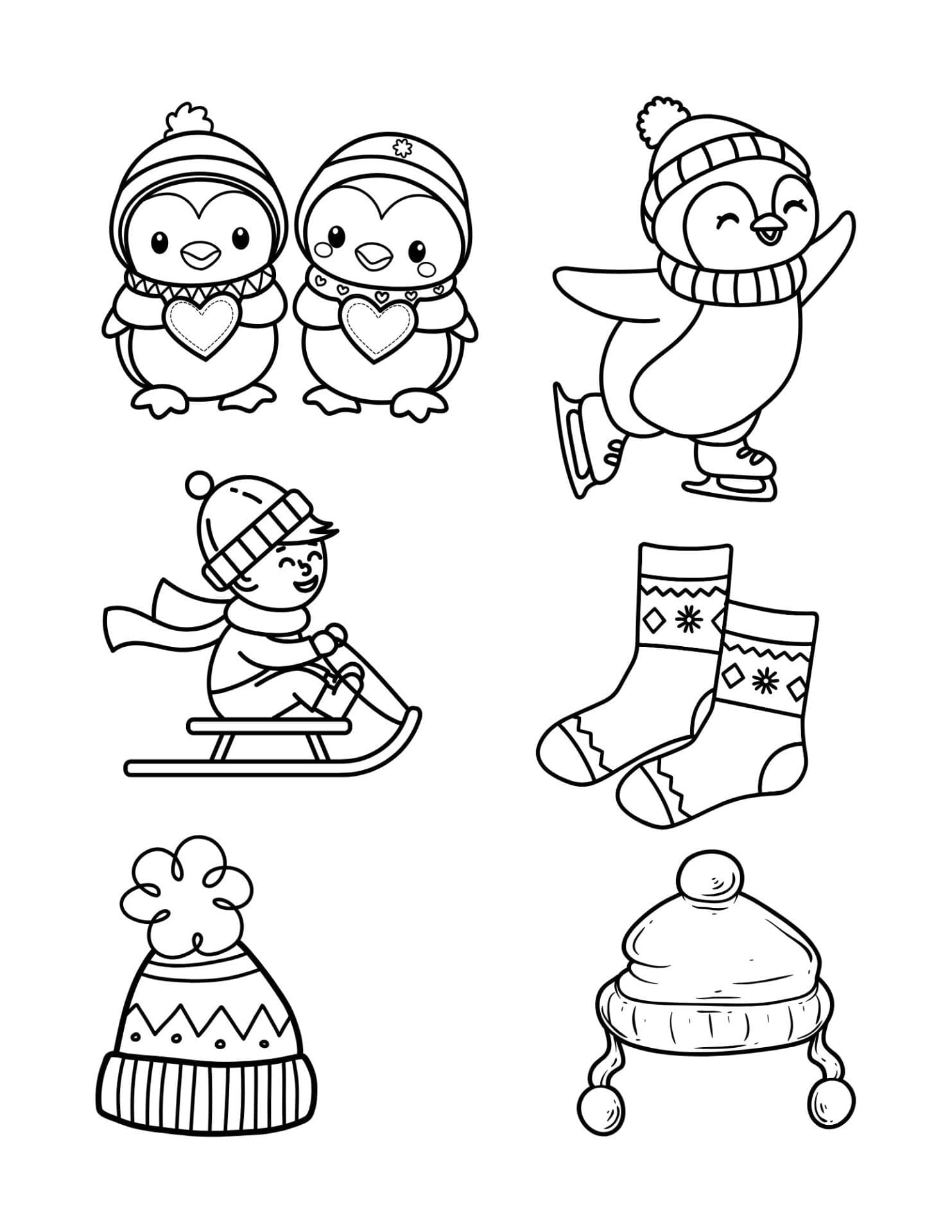 24 Free Printable Winter Shrinky Dink Patterns For Kids