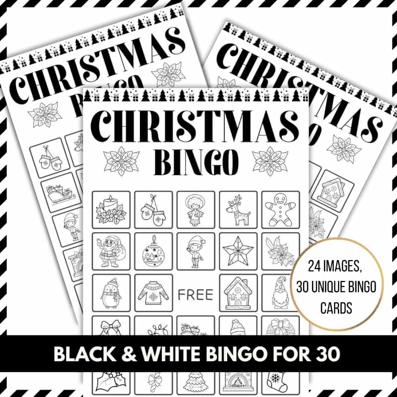 30 Free Printable Christmas Bingo Cards 30 Free Printable Christmas Bingo Cards