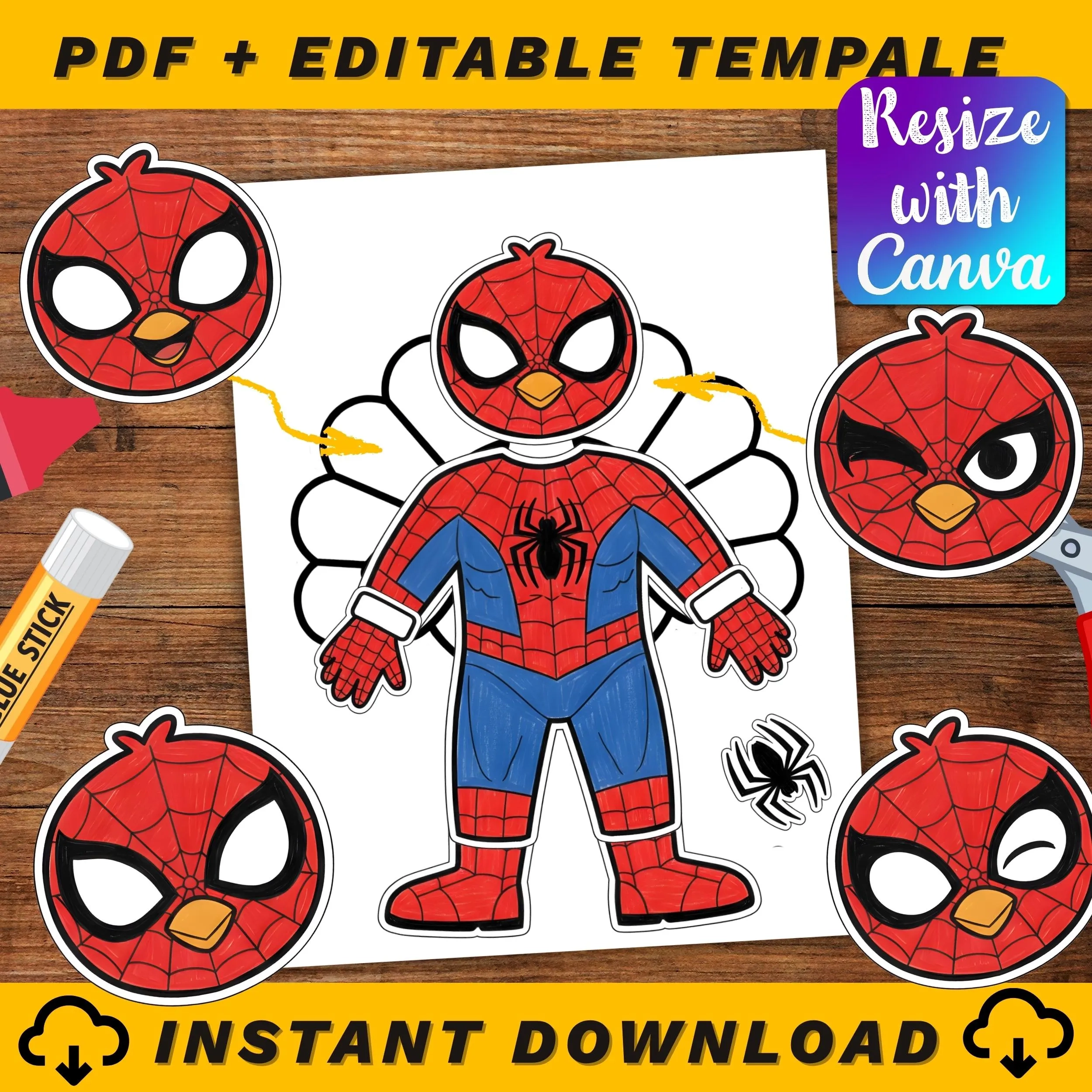 turkey disguise as spiderman turkey disguise as spiderman