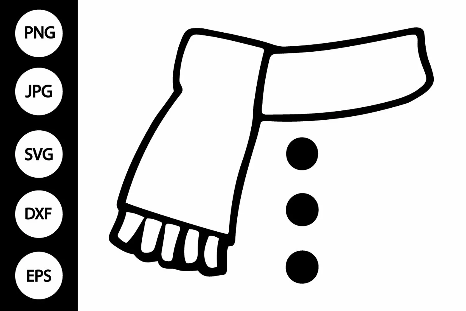 4485279 Outline Snowman Scarf Svg Coloring Page