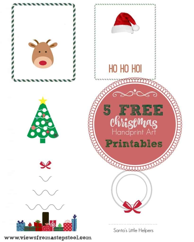 5 Christmas Handprint Art Printables For Gifting Decor Or Fun