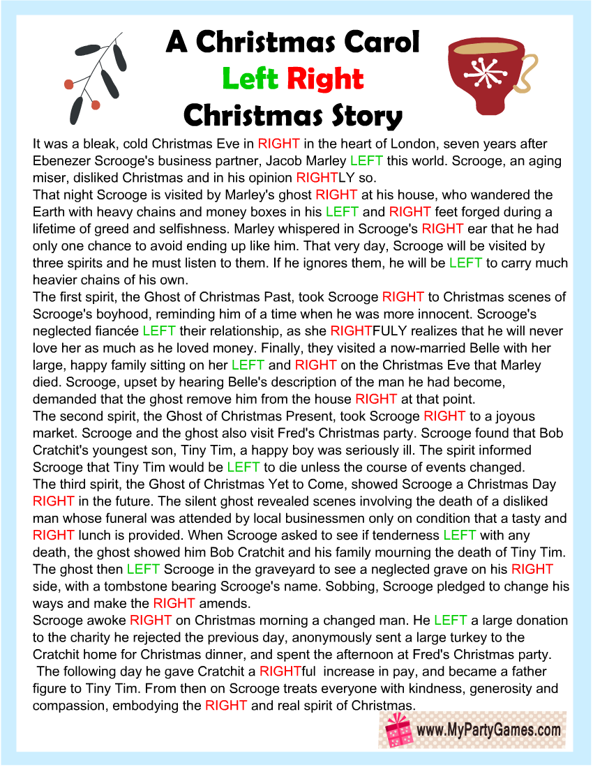 short christmas stories for adults printable