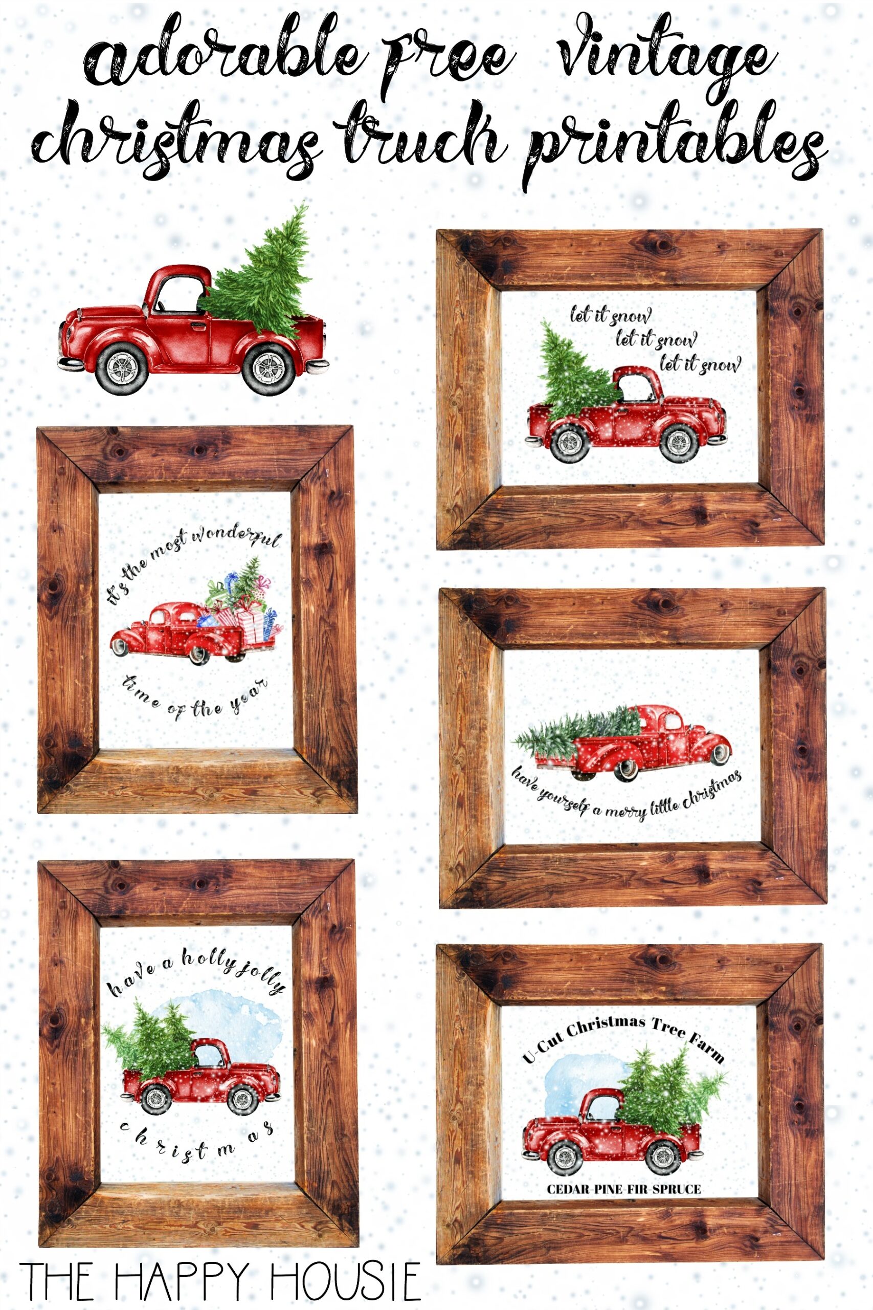 5 Free Vintage Truck Christmas Printables 5 Free Vintage Truck Christmas Printables