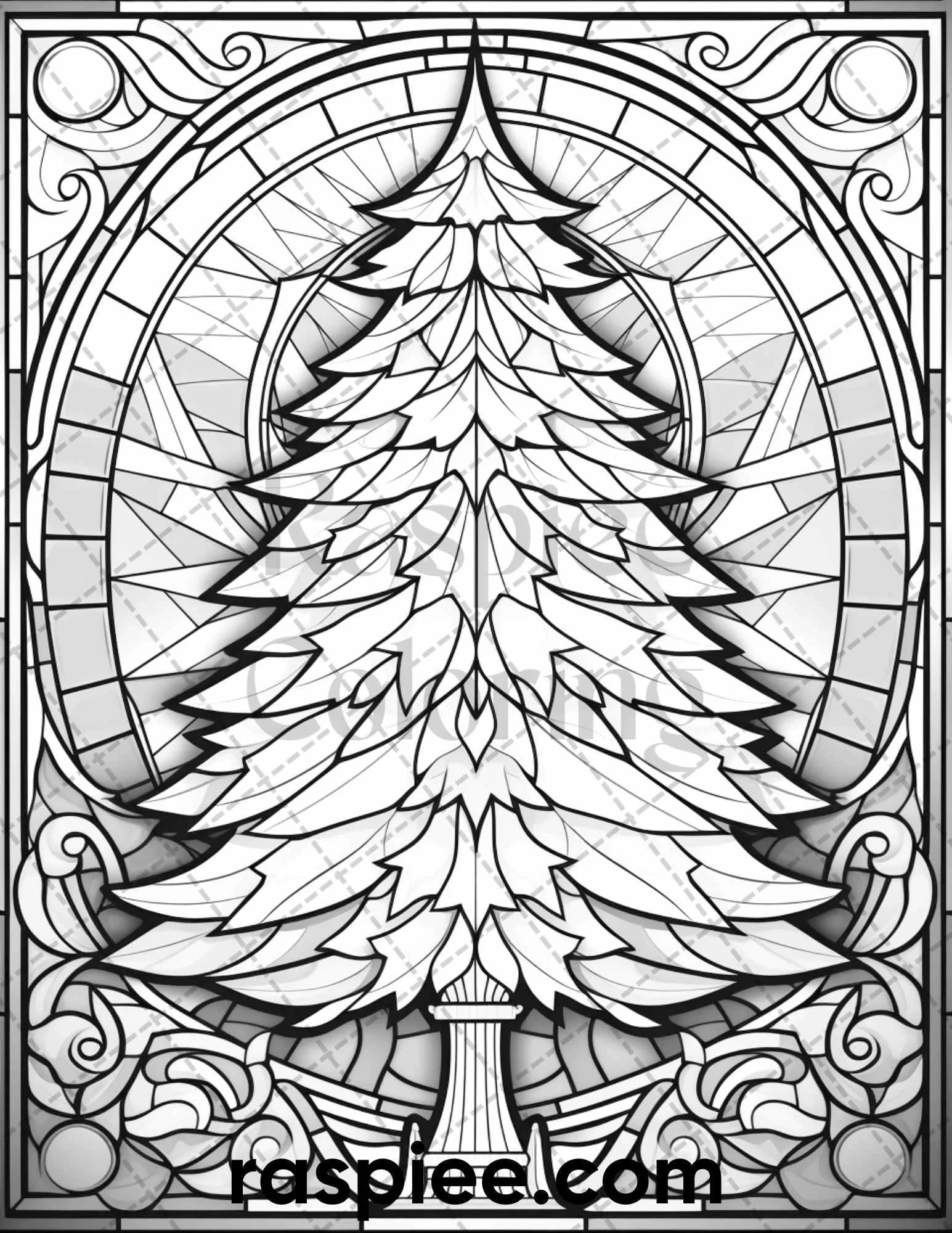 free printable christmas stained glass patterns
