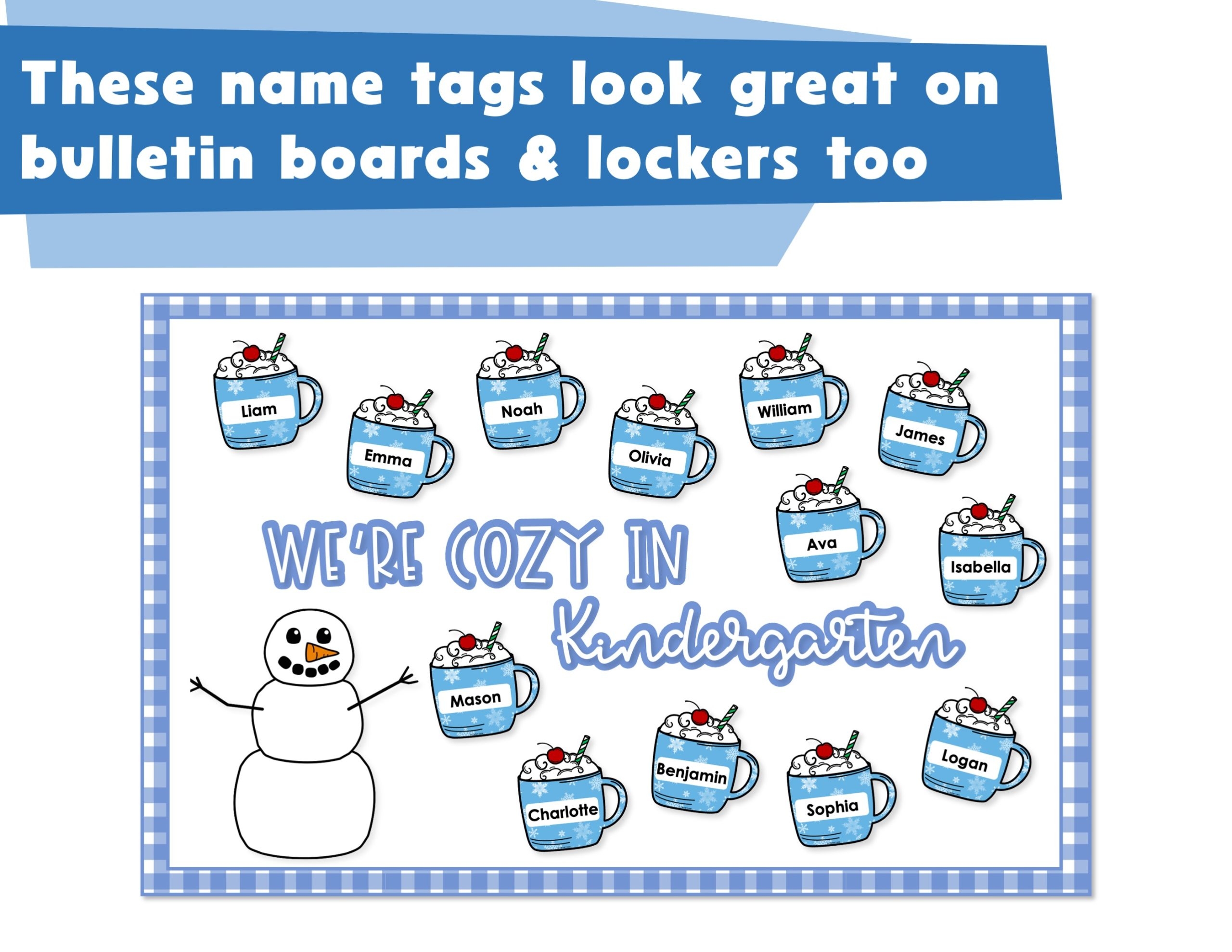 50 Off 24 Hrs Editable Winter Cubby Tags