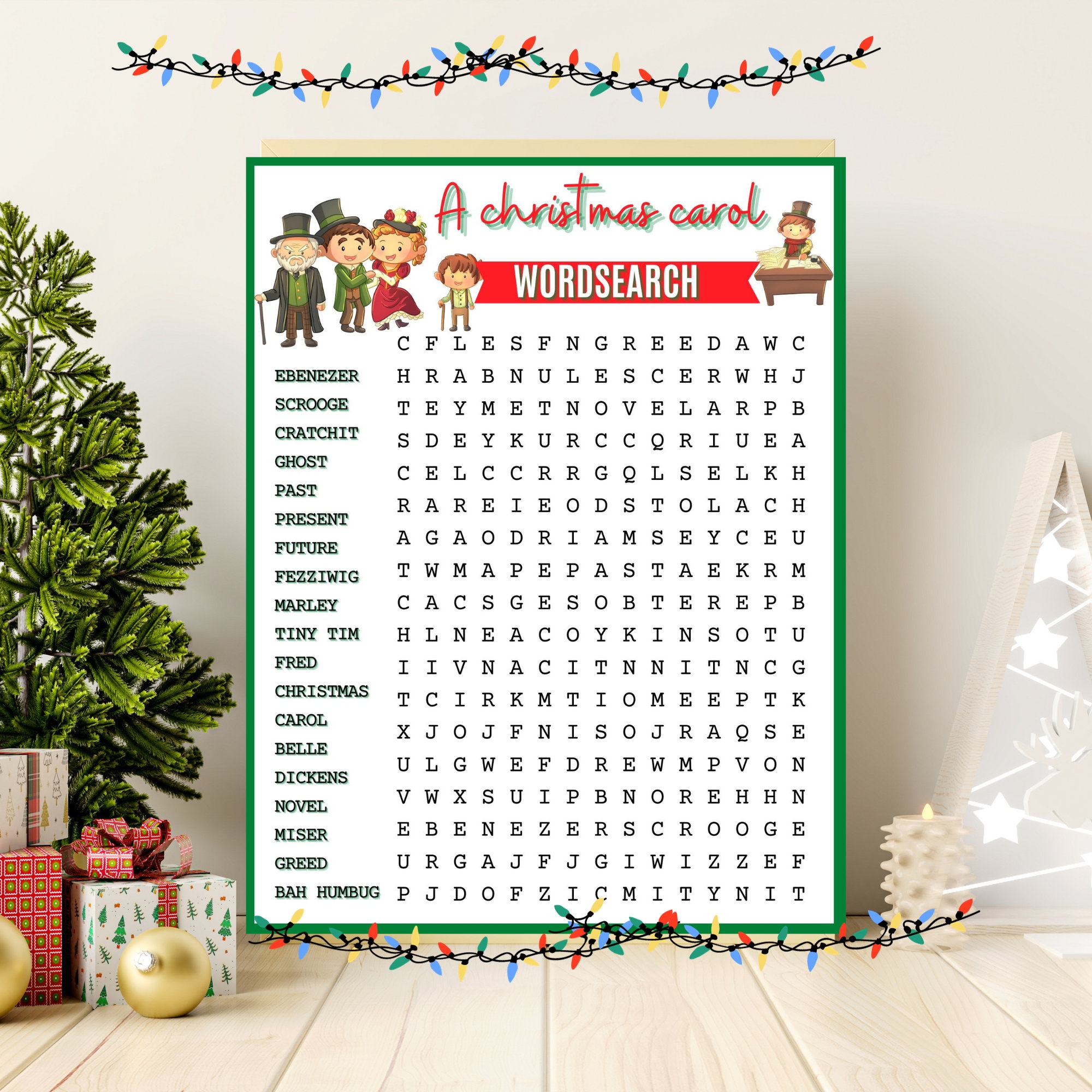 A Christmas Carol Wordsearch Printable A Christmas Carol Wordsearch Printable