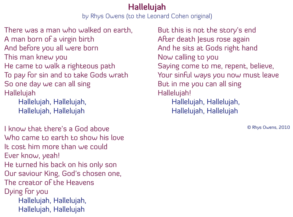 A Credal Hallelujah