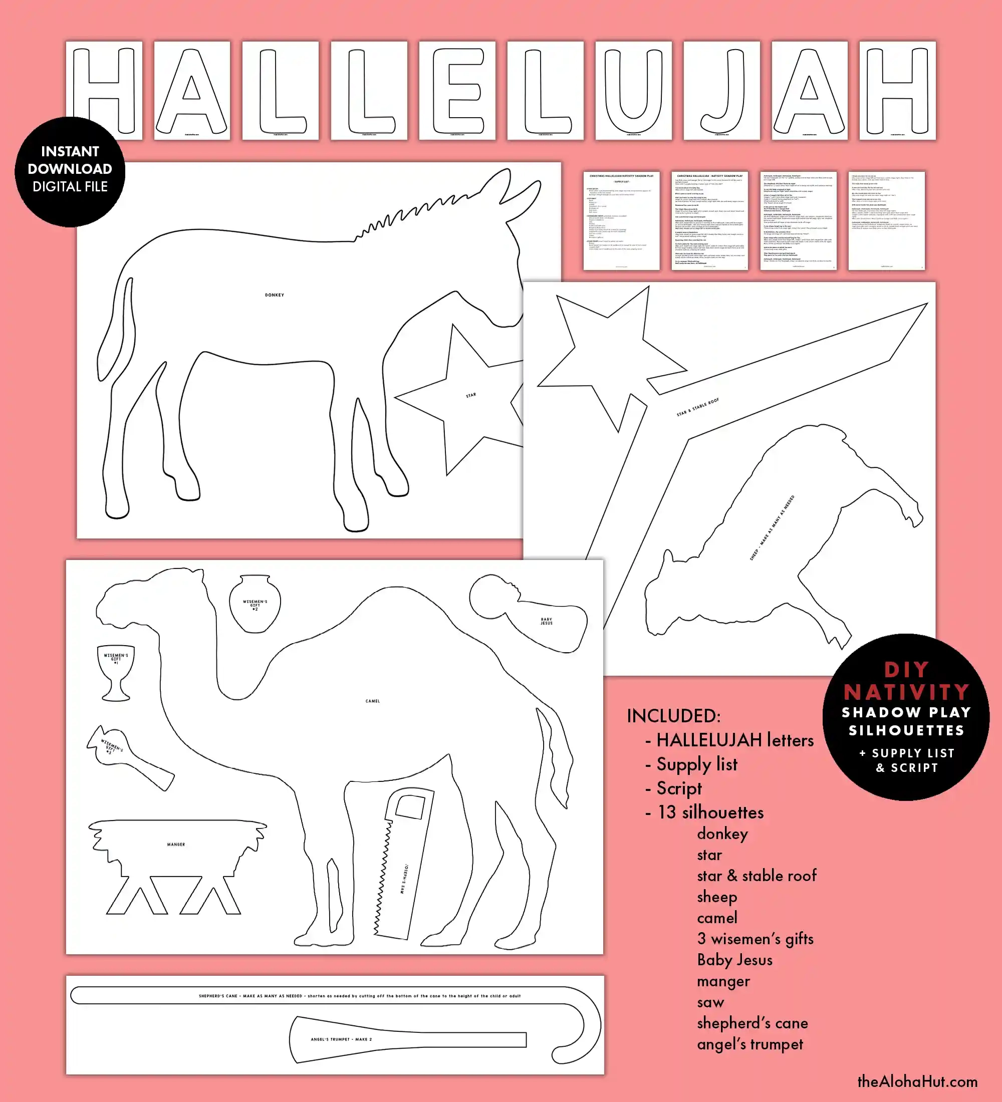 printable lyrics to christmas hallelujah