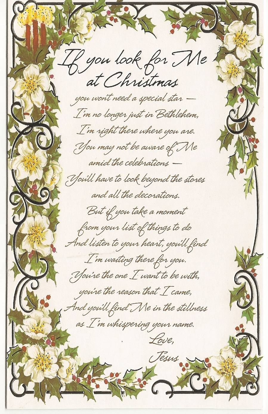 A Letter From Jesus