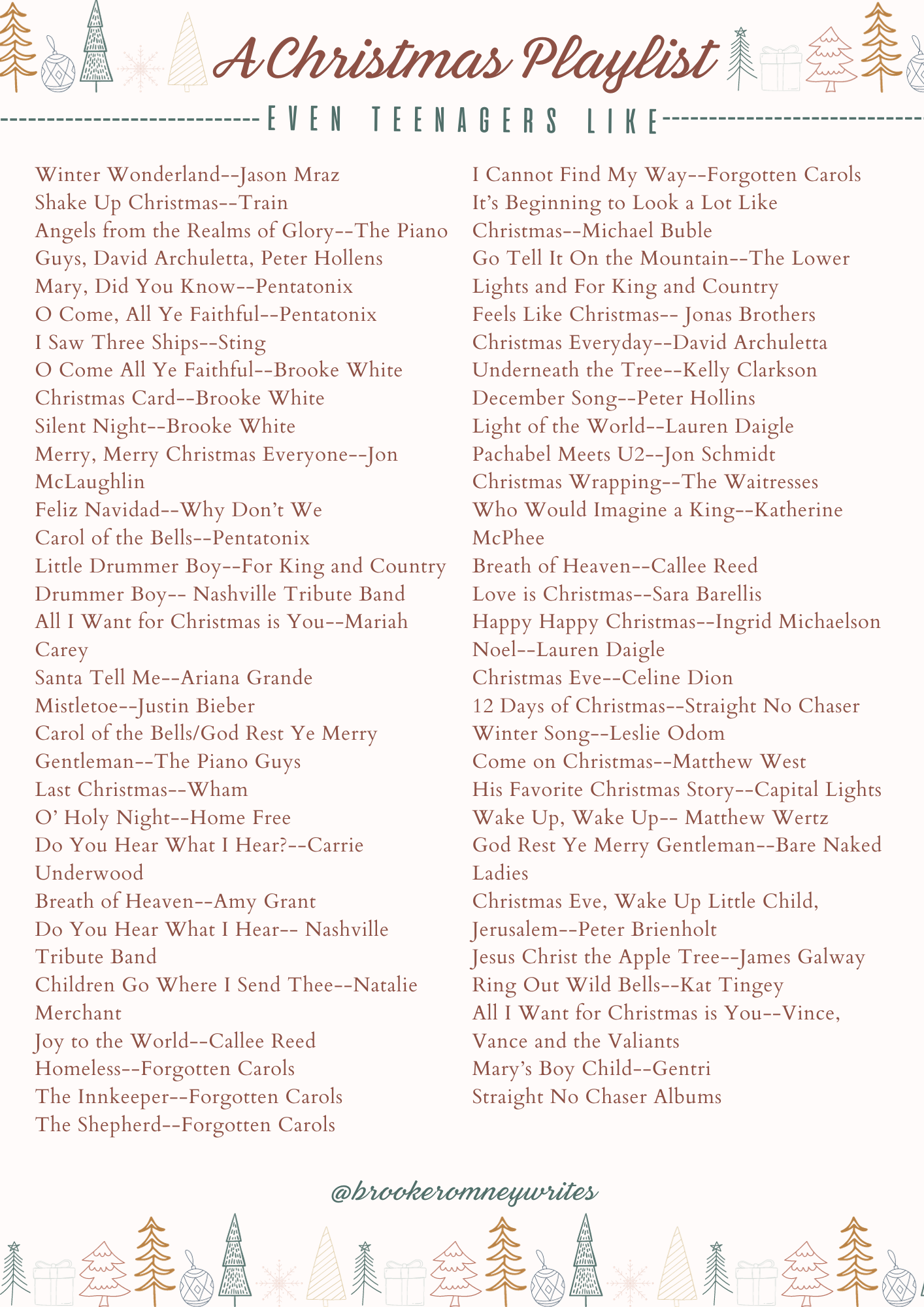A New Christmas Playlist Even Teenagers Will Like A New Christmas Playlist Even Teenagers Will Like