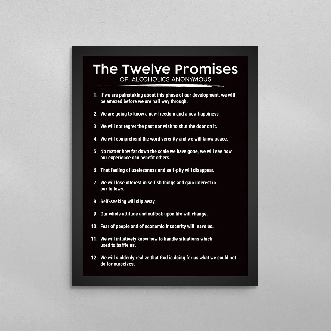 free printable aa promises