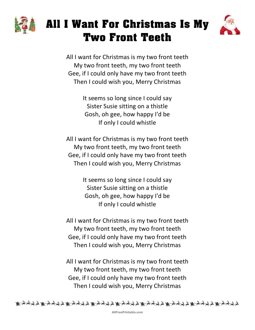 white christmas printable lyrics