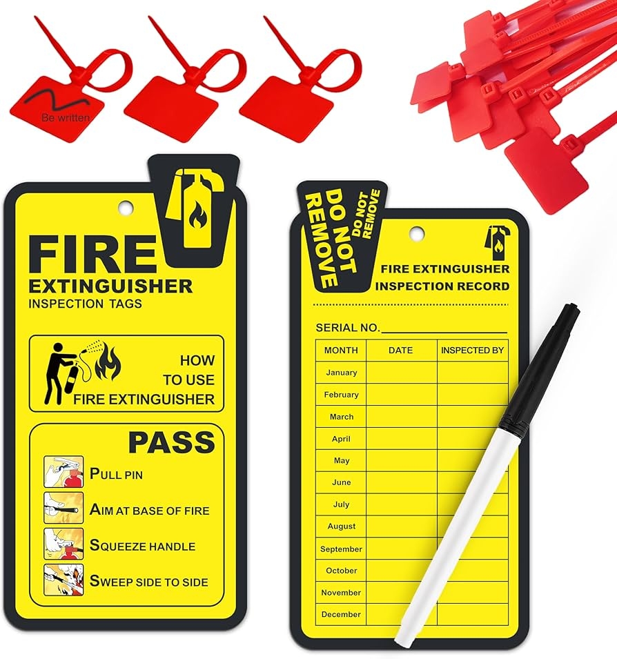 printable fire extinguisher inspection tags