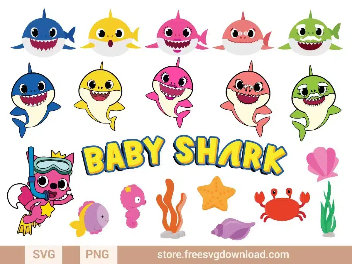 Baby Shark Svg Bundle