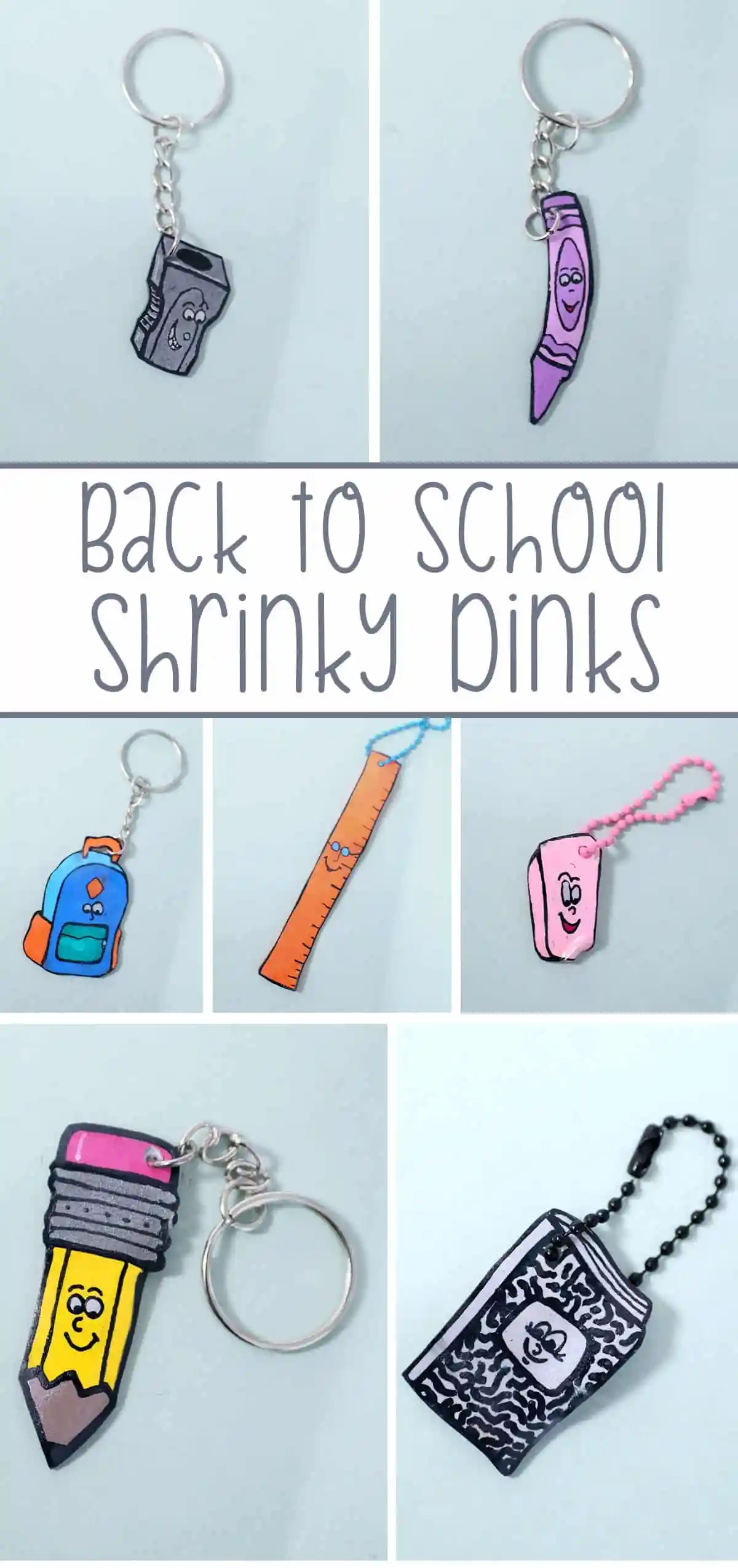 Back To School Shrinky Dinks