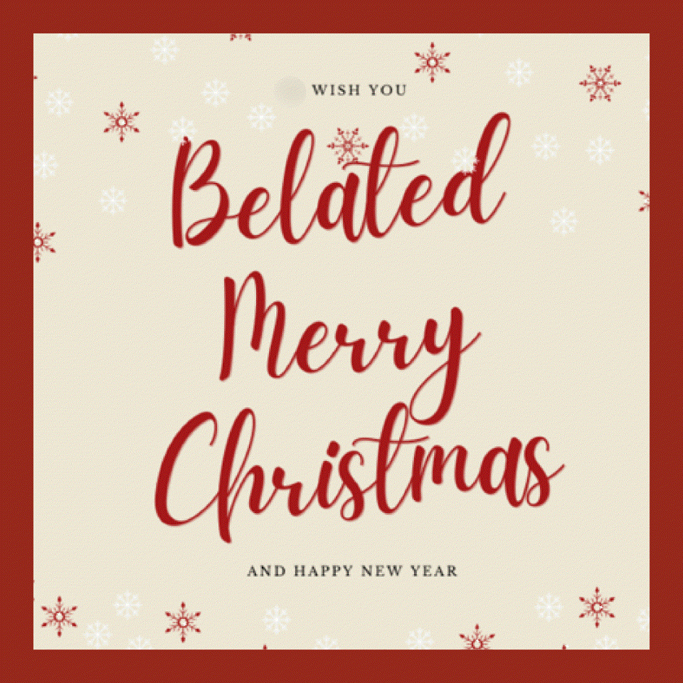 Belated Christmas Card Messages
