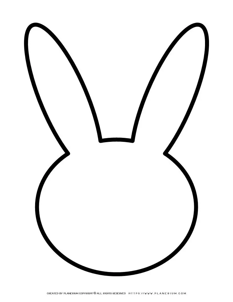 easter bunny face template printable easter bunny face template printable
