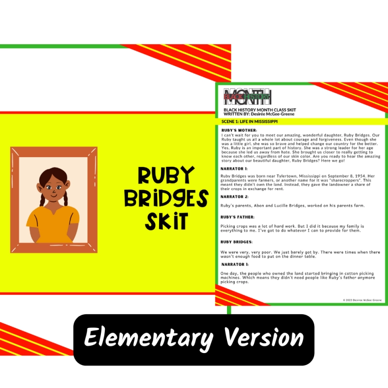 Black History Month Skits For Elementary Students